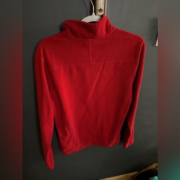 The Northface Men's Quarter Zip Pullover Fleece Size Small Red - Picture 5 of 6